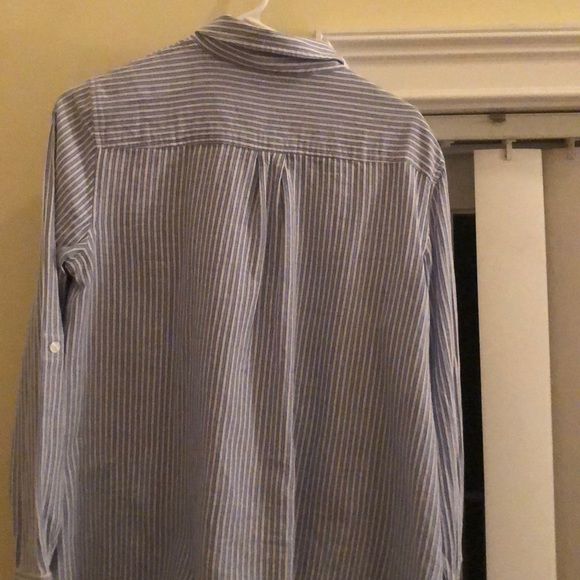 Jones NY Striped Button Up Tunic - Picture 5 of 7